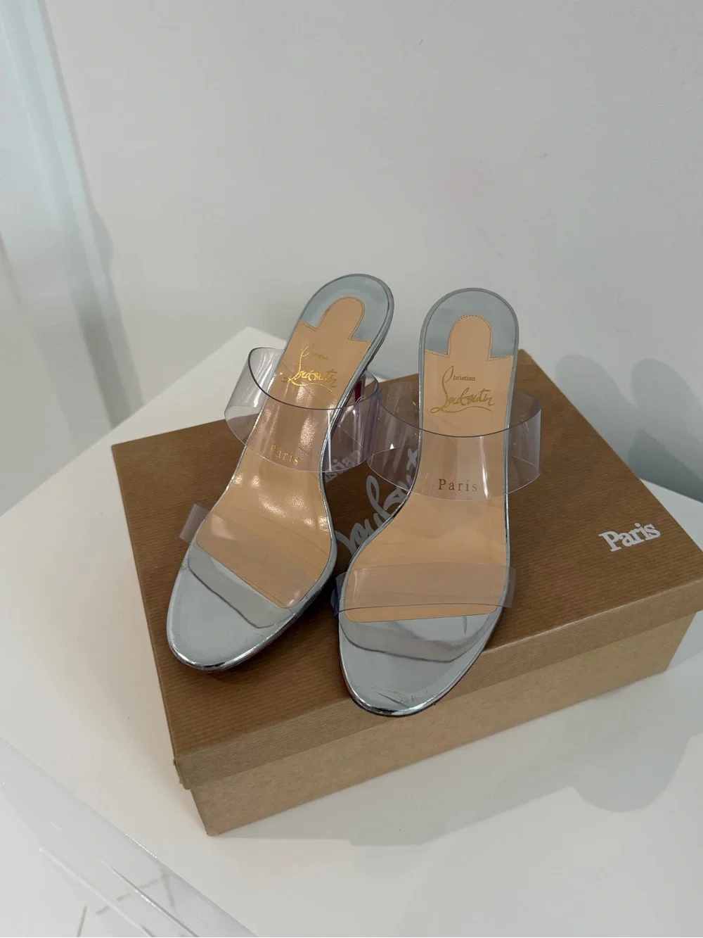 Christian Louboutin elegant clear